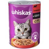 Консерви для котів Whiskas з яловичиною в соусі 400 г