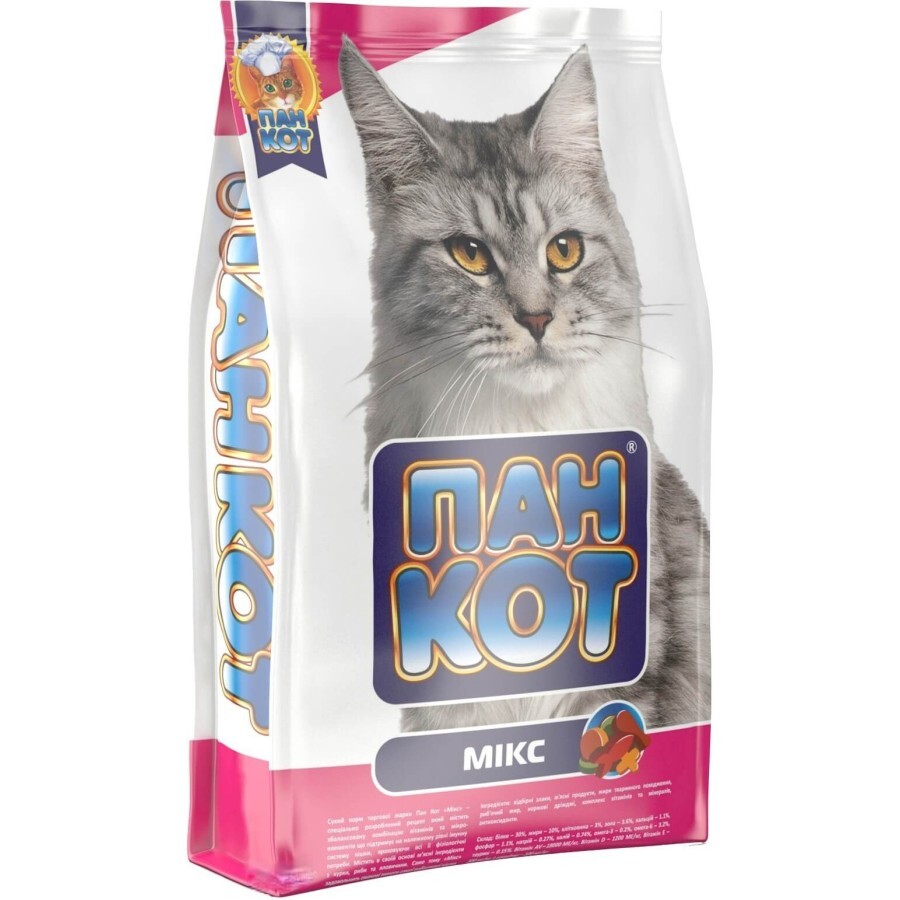 Сухой корм для кошек Пан Кот Микс 400 г: цены и характеристики