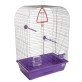 Клітка для птахів Природа Ауріка, 44x27x64 см, хром/фіолетова