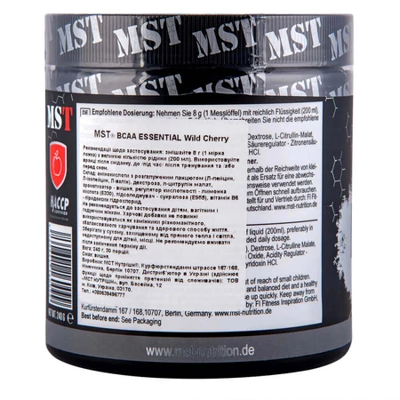 MST Амінокислота BCAA Essential (Дика вишня): ціни та характеристики