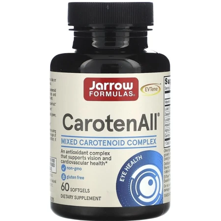 Каротиноїди змішані CarotenALL Carotenoids Jarrow Formulas комплекс, 60 гелевих капсул: ціни та характеристики
