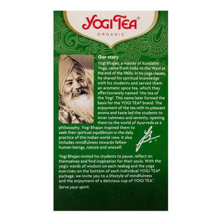 Чай "Зеленый баланс", 17 пакетиков, YOGI TEA: цены и характеристики