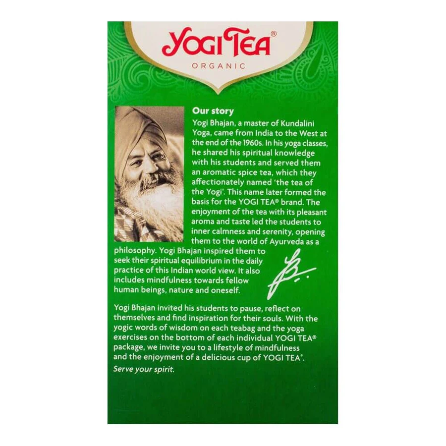 Чай "Зеленая энергия", 17 пакетиков,YOGI TEA: цены и характеристики