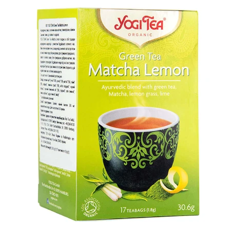 BIO YOGI TEA Чай Зелений матча лимон: ціни та характеристики
