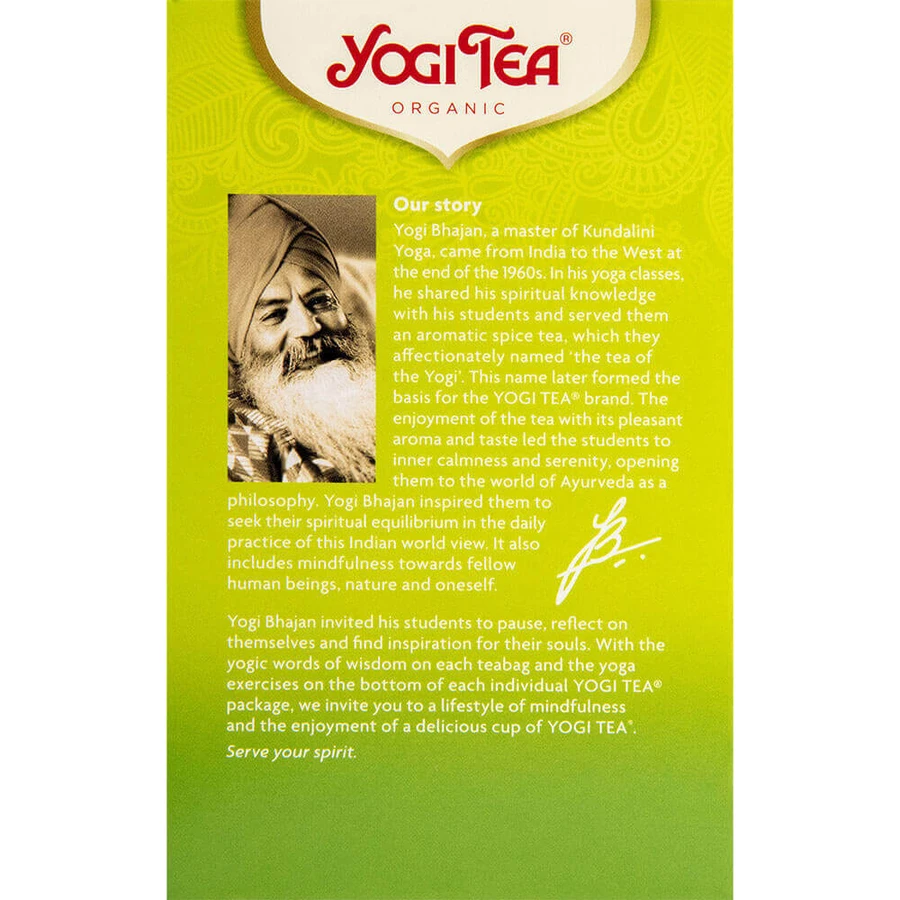 BIO YOGI TEA Чай Зелений матча лимон: ціни та характеристики