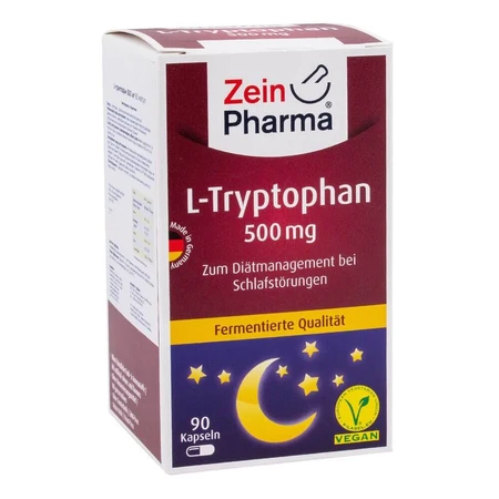L-триптофан Zein Pharma, 500 мг, 90 капсул: ціни та характеристики