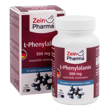 L-фенілаланін Zein Pharma, 500 мг, 90 капсул: ціни та характеристики