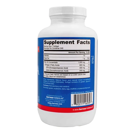 Омега-3 "ЭПК-ДГК Баланс", 240 капсул, Jarrow Formulas: цены и характеристики