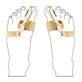 Вальгусная ночная шина Halux Valgus Bandage (правая), Uriel 388