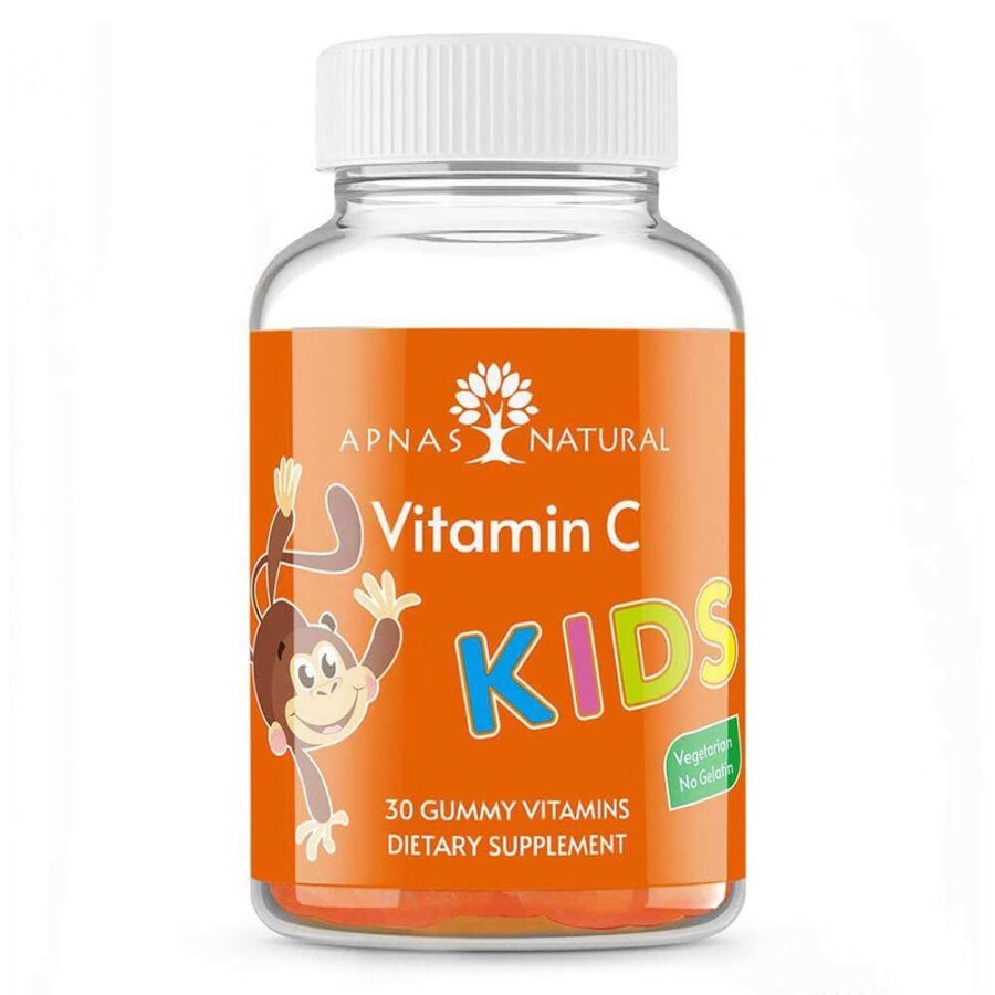 Витамин С для детей, 125 мг, 30 жевательных пастилок, Apnas Natural: цены и характеристики