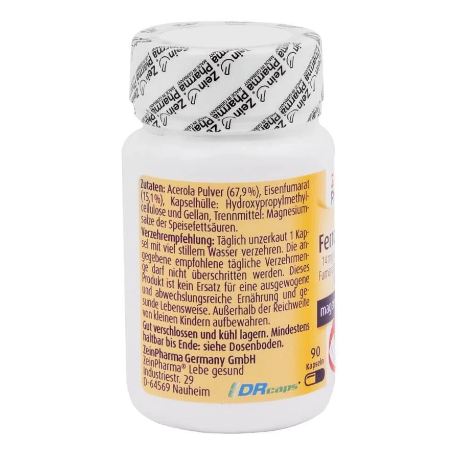 Фумарат железа, 90 капсул, ZeinPharma: цены и характеристики