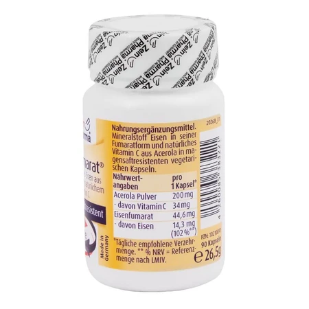 Фумарат железа, 90 капсул, ZeinPharma: цены и характеристики