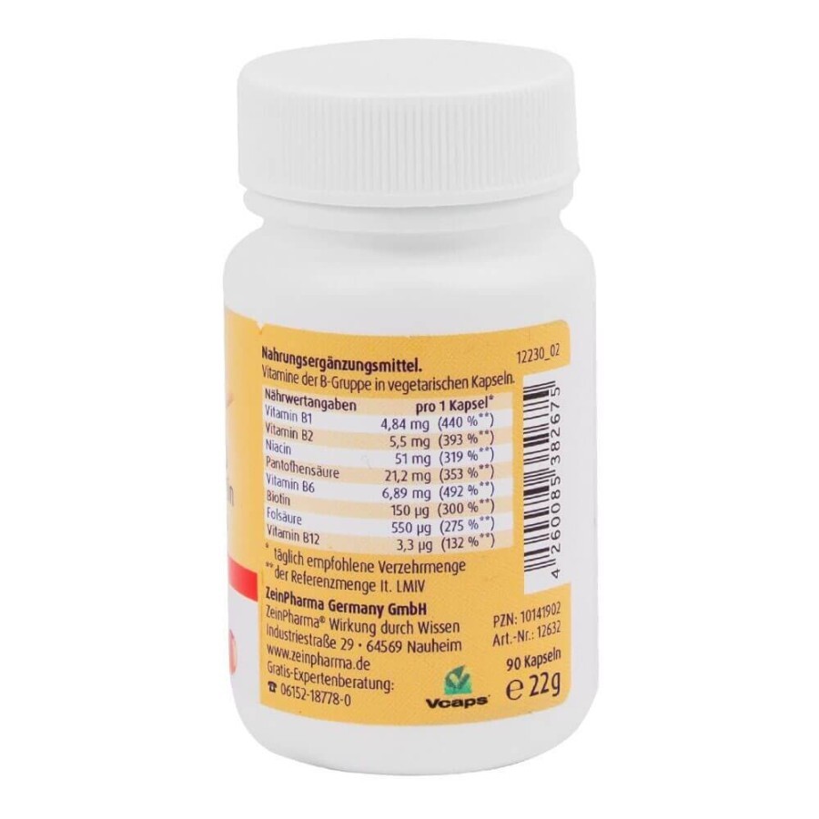 Вітамін В комплекс + Біотин Zein Pharma, 90 капсул: ціни та характеристики