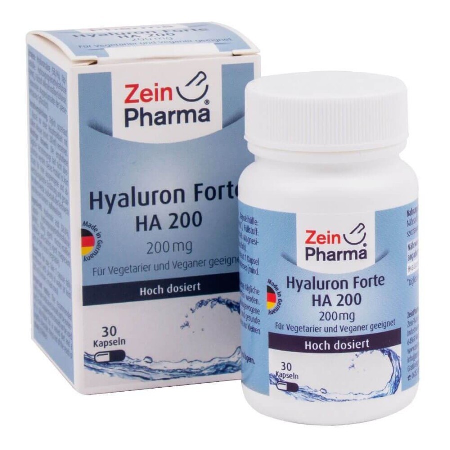 Гиалуроновая кислота Форте, 200 мг, 30 капсул, ZeinPharma: цены и характеристики