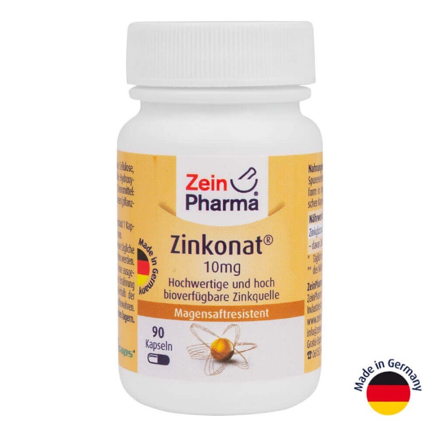Цинк, 10 мг, 90 капсул, ZeinPharma: цены и характеристики