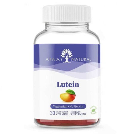 Лютеин, 10 мг, 30 жевательных пастилок, Apnas Natural