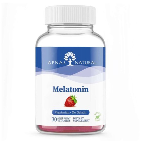 Мелатонин, 5 мг, 30 жевательных пастилок, Apnas Natural