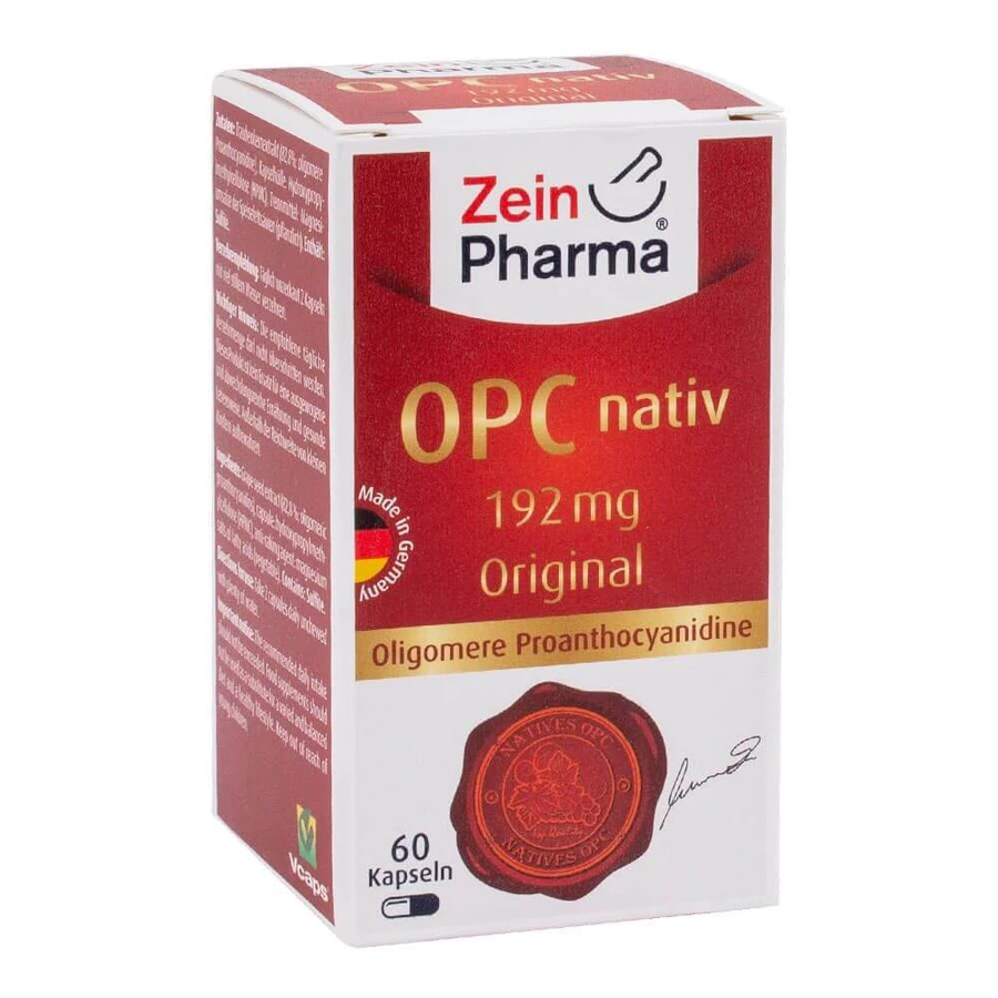 ОРС (екстракт виноградних кісточок) Zein Pharma, 192 мг, 60 капсул: ціни та характеристики