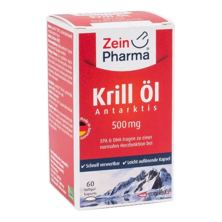Олія криля з астаксантином Zein Pharma, 500 мг, 60 м'яких капсул: ціни та характеристики
