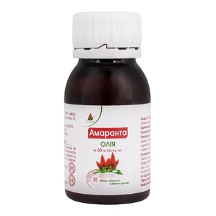 Масло амаранта, 0,3 г, 60 капсул, Эликсир