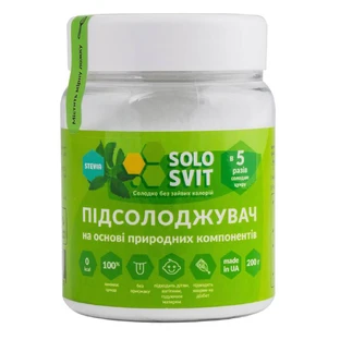 Підсолоджувач СолоСвіт Stevia, 200 г
