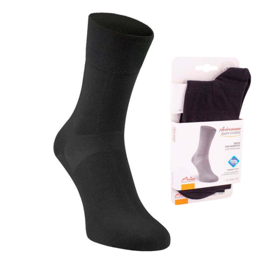 Шкарпетки Aries Avicenum DiaFit компресійні для діабетиків, р. 36-39, чорний: ціни та характеристики