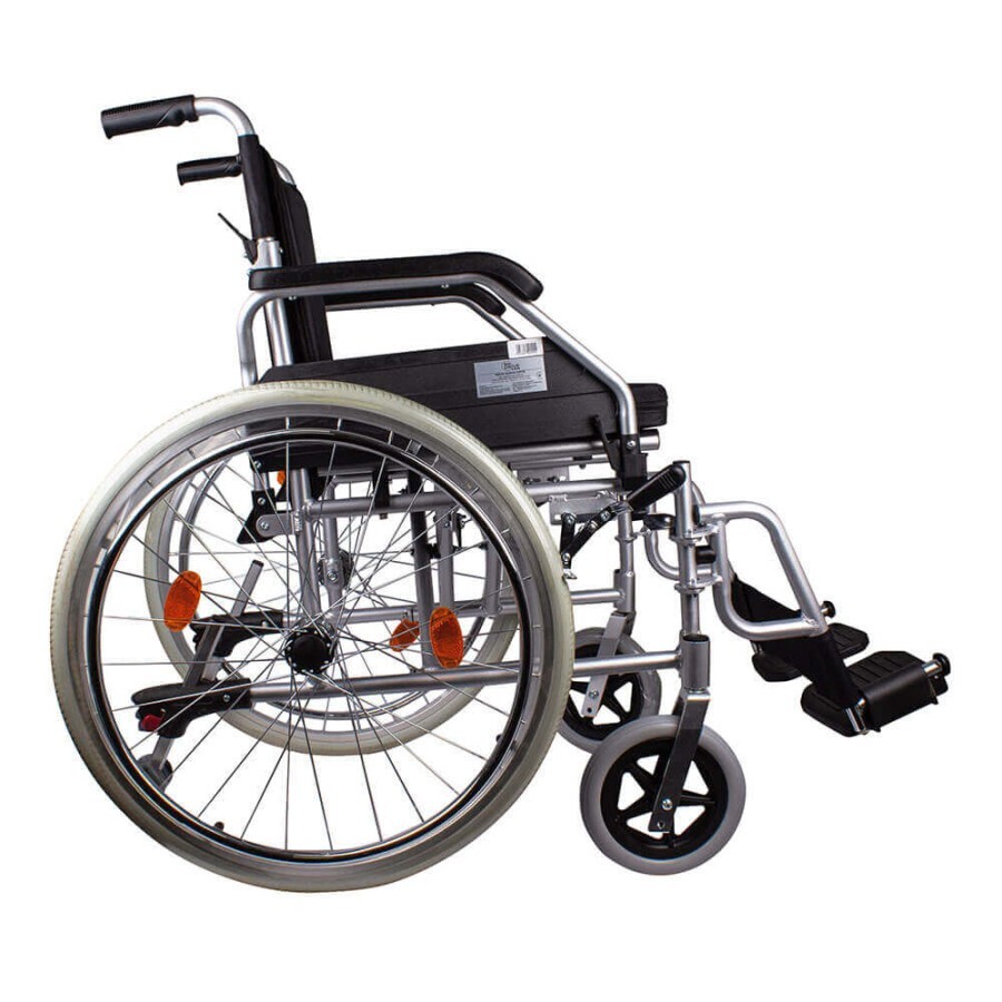 Інвалідна коляска з підставкою для ніг та протиперекидним пристроєм Ridni Drive KJT112: ціни та характеристики