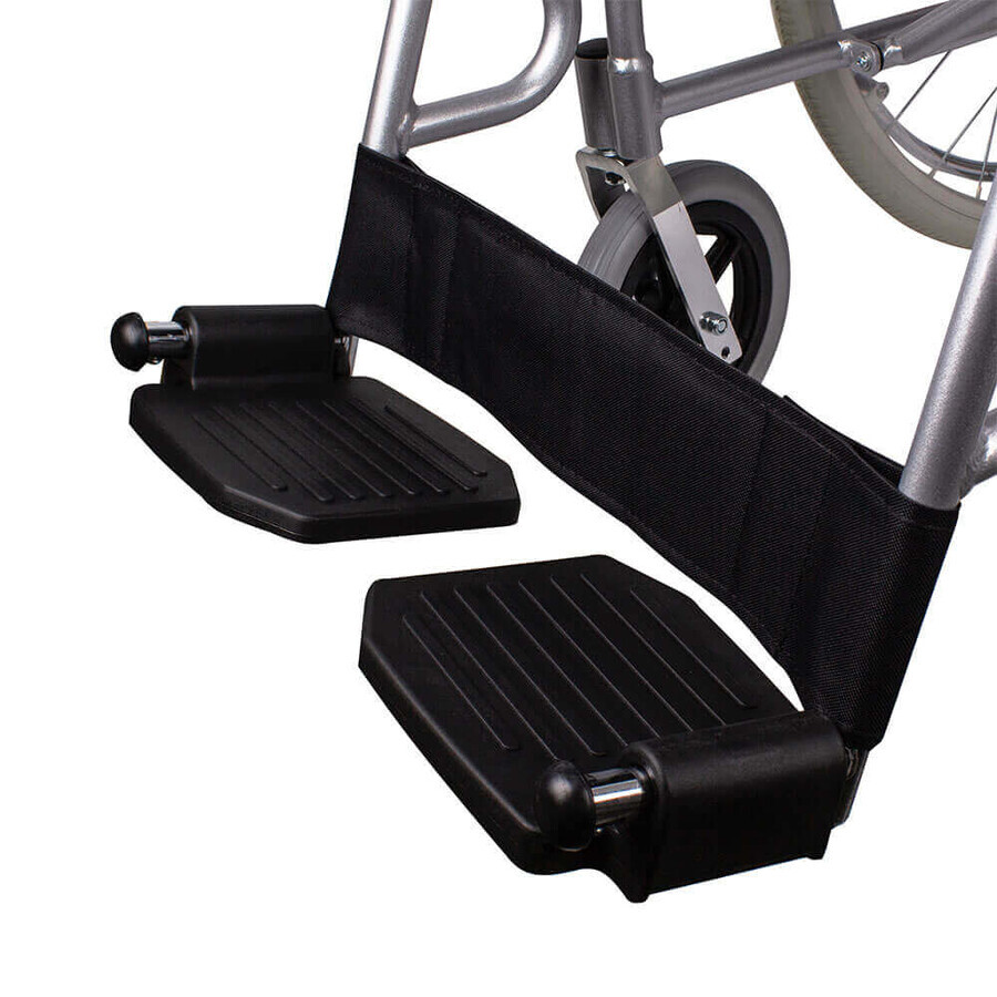 Інвалідна коляска з підставкою для ніг та протиперекидним пристроєм Ridni Drive KJT112: ціни та характеристики