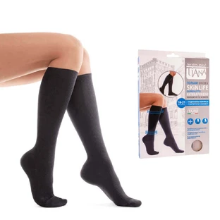 Гольфи компресійні, 18-21 мм рт.ст., чорні, Unisex Skinlife, Tiana 950