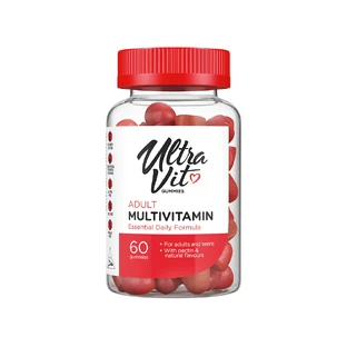 Мультивітамінні гумки VPLab UltraVit Adult Multivitamin, 60 жувальних пастилок