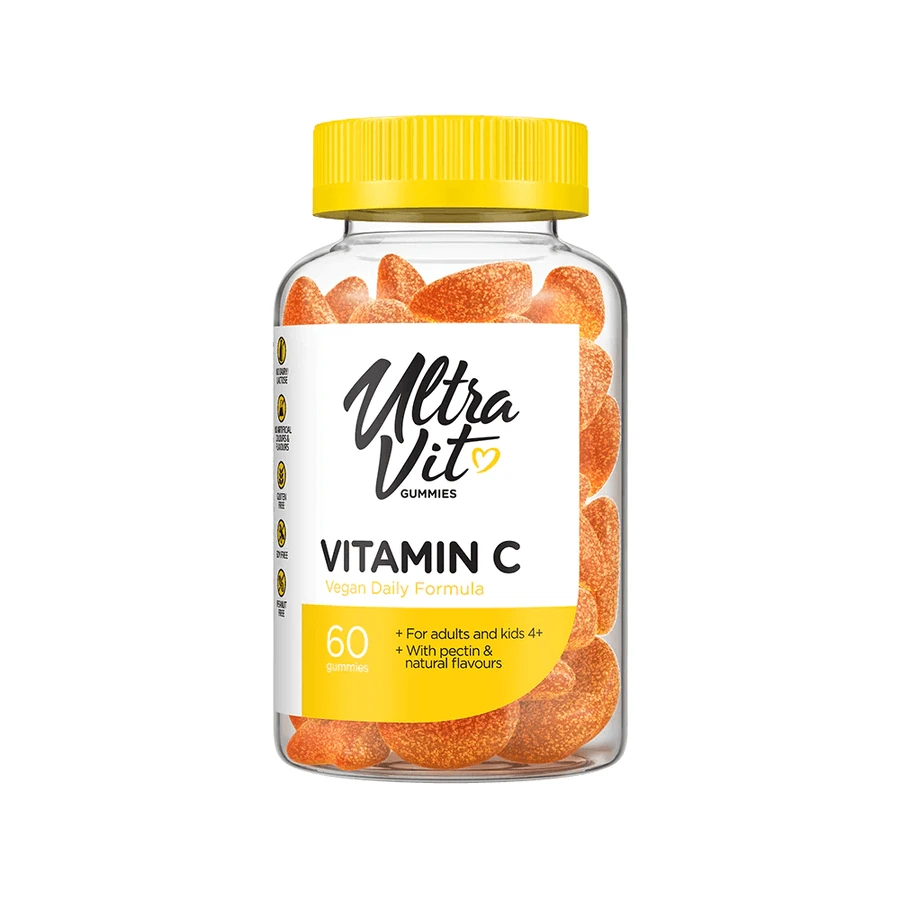 Вітамін C VPLab UltraVit Vitamin C, 60 жувальних пастилок, апельсин: ціни та характеристики