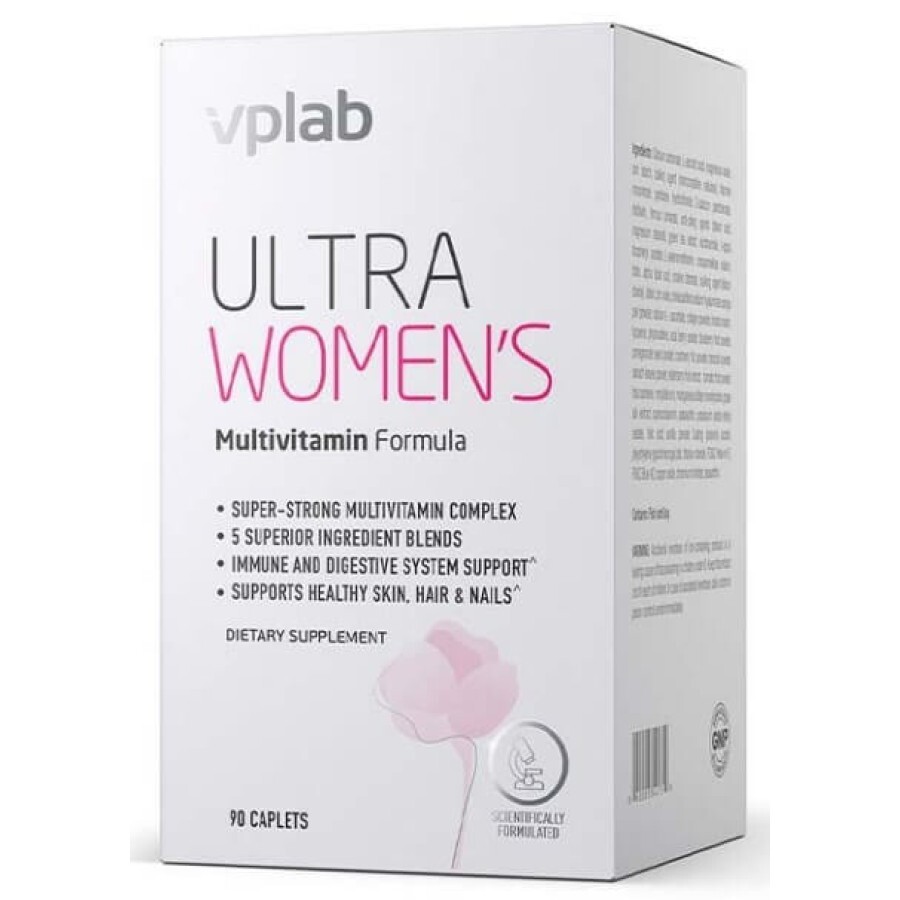 Мультивітамінна формула для жінок VPLab Ultra Woman`s Multivitamin Formula, 90 гелевих капсул: ціни та характеристики