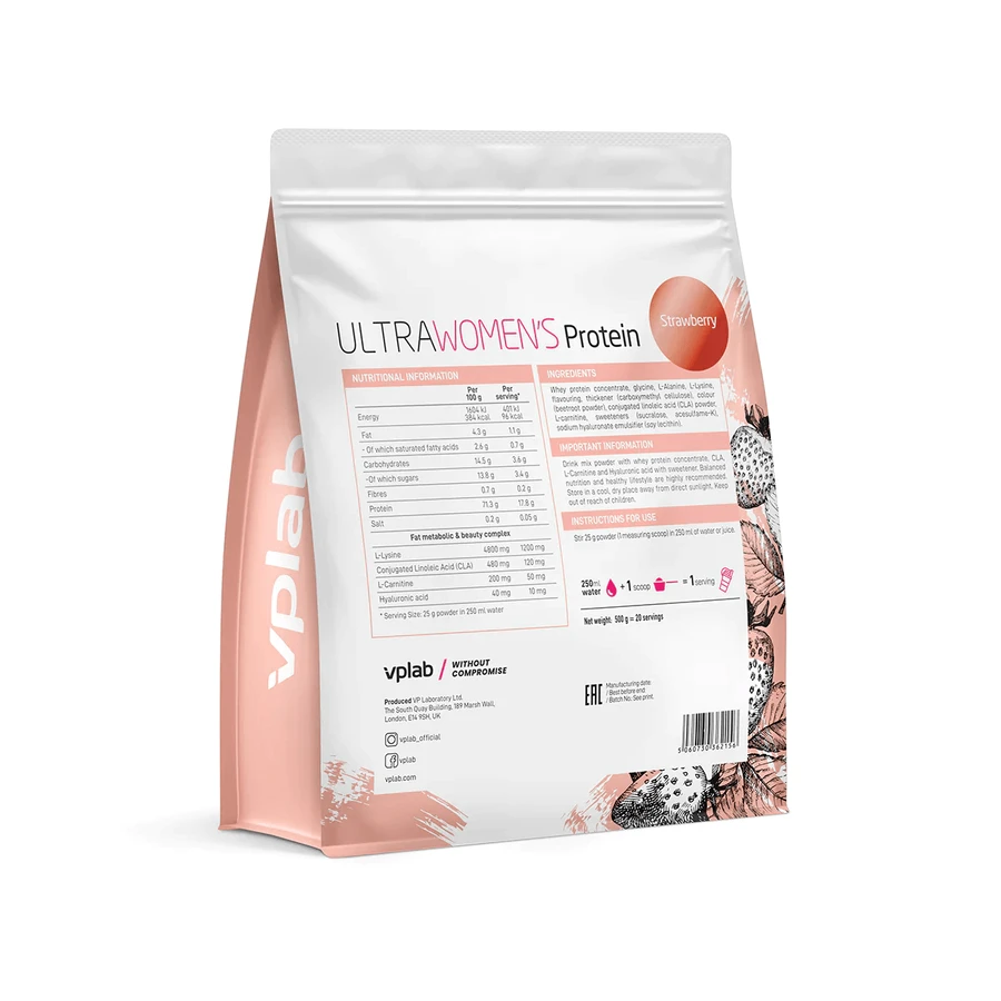 Протеїн VPLab Ultra Women`s Protein, 500 мг: ціни та характеристики