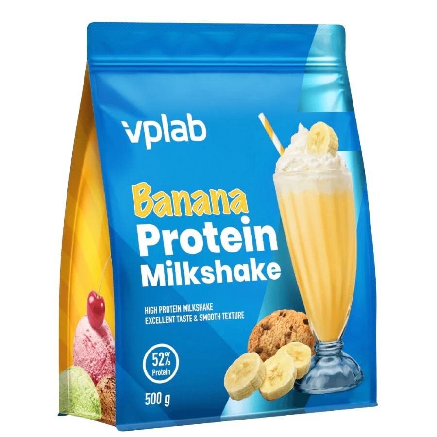 Протеїн VPLab Protein Milkshake 500 г,  банан: ціни та характеристики