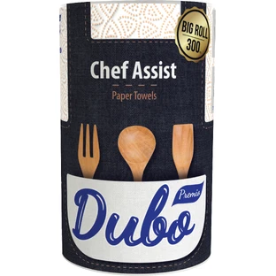 Паперові рушники Диво Premio Chef Assist 3 шари 300 відривів 1 рулон