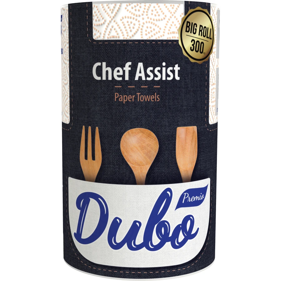 Паперові рушники Диво Premio Chef Assist 3 шари 300 відривів 1 рулон: ціни та характеристики