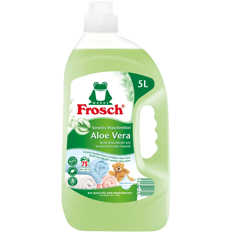 Гель для стирки Frosch Aloe Vera Sensitiv 5 л: цены и характеристики