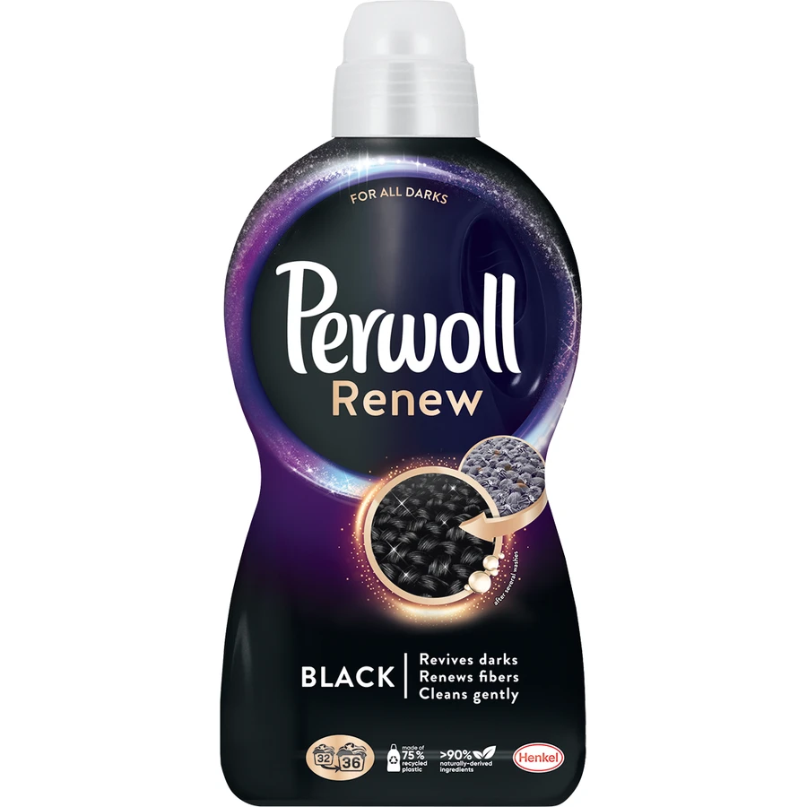 Гель для прання Perwoll Renew Black для темних та чорних речей 1.98 л: ціни та характеристики