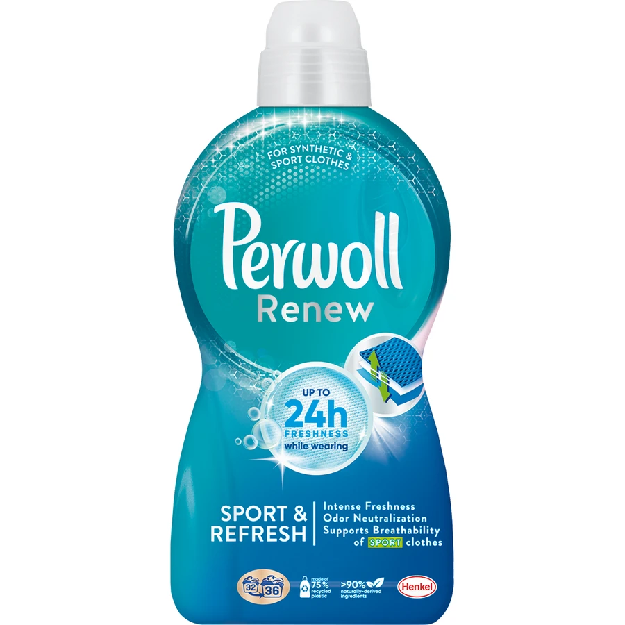 Гель для прання Perwoll Renew Sport & Refresh Догляд та освіжаючий ефект 1.98 л: ціни та характеристики