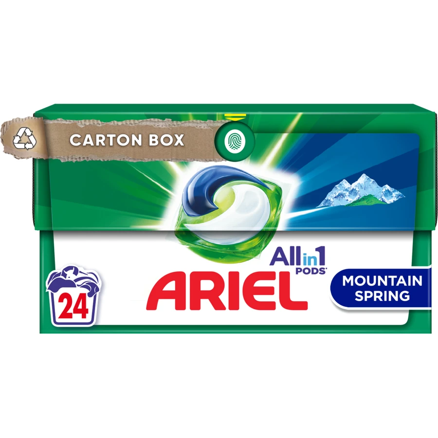 Капсулы для стирки Ariel Pods Все-в-1 Горный родник 24 шт.: цены и характеристики