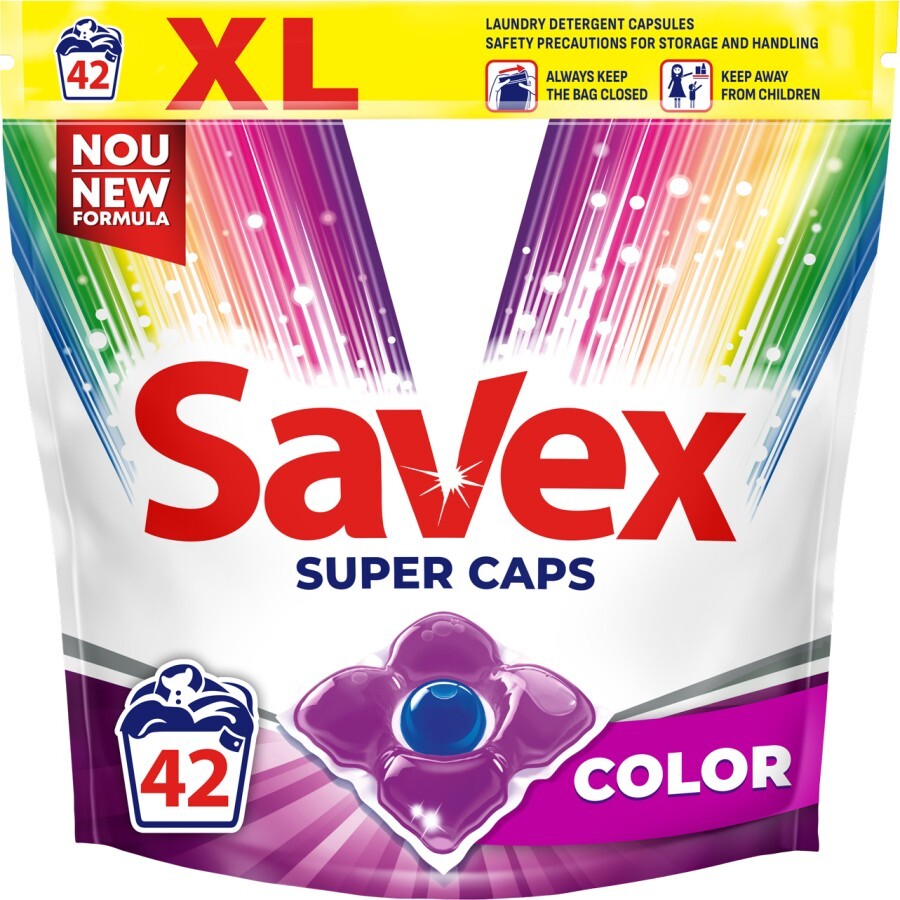 Капсулы для стирки Savex Super Caps Color 42 шт.: цены и характеристики