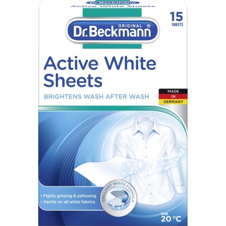 Салфетки для стирки Dr. Beckmann для обновления белого цвета ткани 15 шт.
