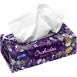 Салфетки косметические Grite Orchidea 3 слоя 100 шт.