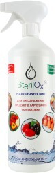 Засіб для миття овочів та фруктів SterilOx Food Disinfectant Для знезараження продуктів харчування та упаковки 1 л