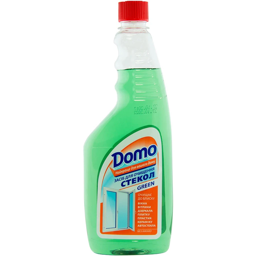 Засіб для миття скла Domo Green змінний блок 525 мл: ціни та характеристики