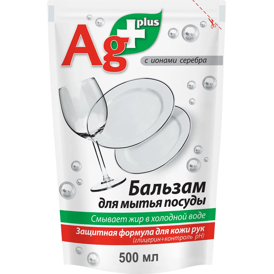 Засіб для ручного миття посуду Bio Formula Ag+ дой-пак 500 мл: ціни та характеристики