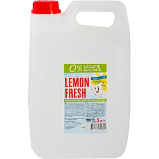 Средство для ручного мытья посуды Lemon Fresh Прозрачный 5 л