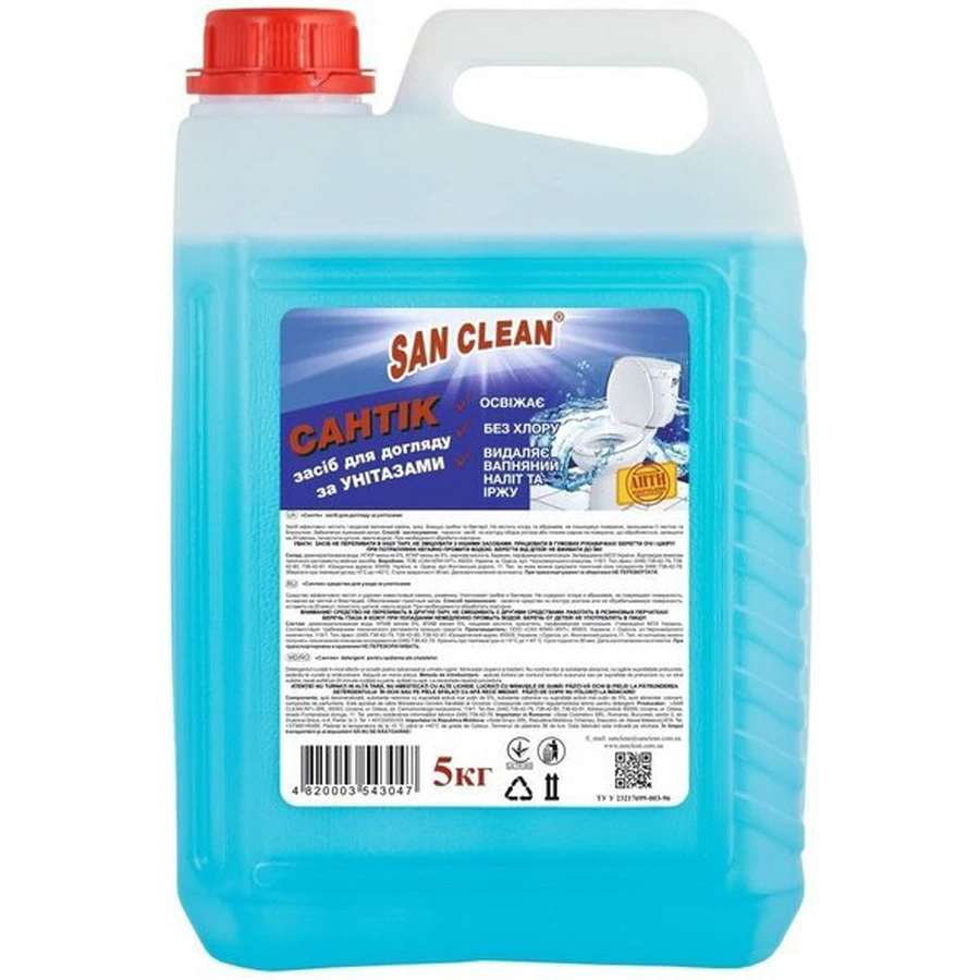 Засіб для чищення унітазу San Clean Сантік Морський 5 кг: ціни та характеристики