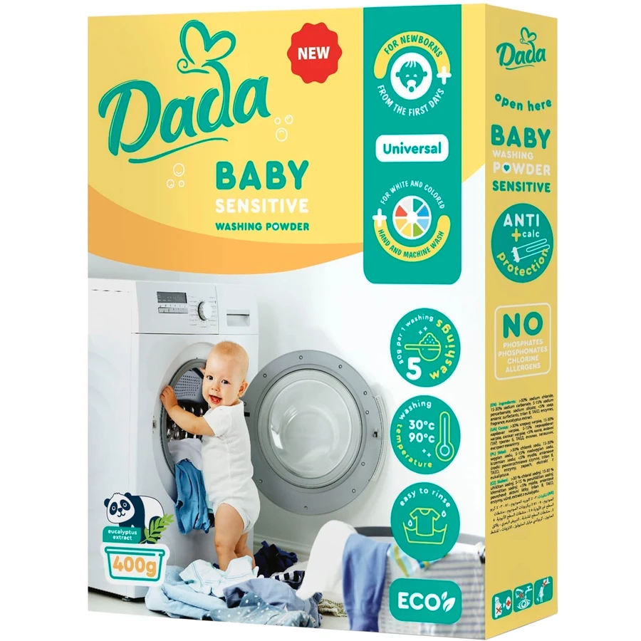 Пральний порошок Dada для прання дитячих речей 400 г: ціни та характеристики