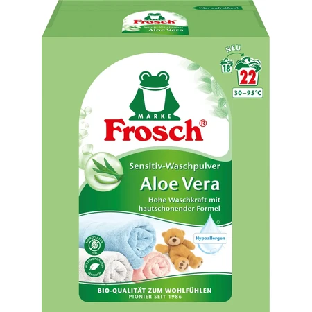 Стиральный порошок Frosch Колор Алоэ Вера 1450 г: цены и характеристики